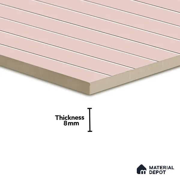 Subway Wall Tile TL 06564 C Wuxi Pink 2 ft x 1 ft Ceramic Glossy Finish - 8 mm | Suitable for Kitchen & Bathroom | Please Expect a Slight Variation of Pattern