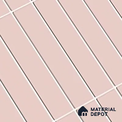 Subway Wall Tile TL 06564 C Wuxi Pink 2 ft x 1 ft Ceramic Glossy Finish - 8 mm | Suitable for Kitchen & Bathroom | Please Expect a Slight Variation of Pattern