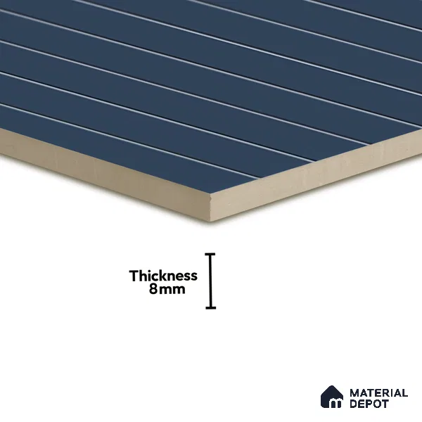 Subway Wall Tile TL 06564 D Wuxi Blue 2 ft x 1 ft Ceramic Glossy Finish - 8 mm | Suitable for Kitchen & Bathroom | Please Expect a Slight Variation of Pattern