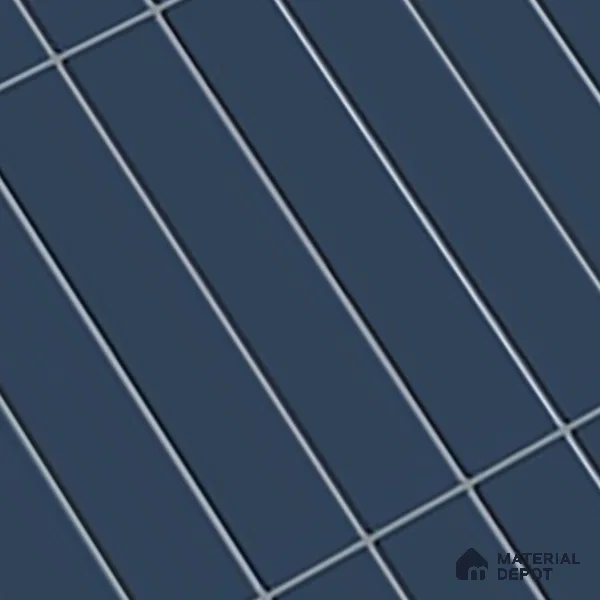 Subway Wall Tile TL 06564 D Wuxi Blue 2 ft x 1 ft Ceramic Glossy Finish - 8 mm | Suitable for Kitchen & Bathroom | Please Expect a Slight Variation of Pattern