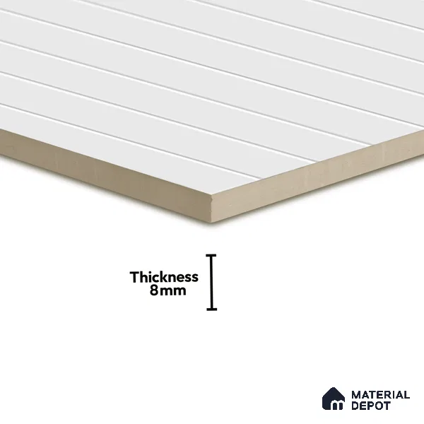 Subway Wall Tile TL 06564 E Wuxi White 2 ft x 1 ft Ceramic Glossy Finish - 8 mm | Suitable for Kitchen & Bathroom | Please Expect a Slight Variation of Pattern (Sample)