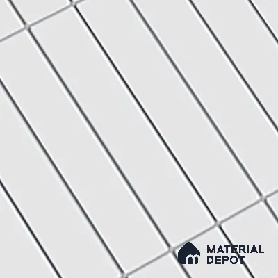 Subway Wall Tile TL 06564 F Wuxi Grey Line 2 ft x 1 ft Ceramic Glossy Finish - 8 mm | Suitable for Kitchen & Bathroom | Please Expect a Slight Variation of Pattern (Sample)