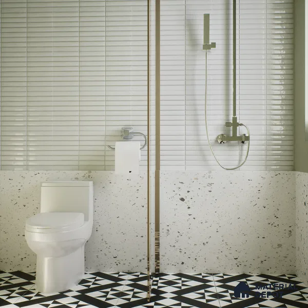 Subway Wall Tile TL 06564 Wuxi Mint 2 ft x 1 ft Ceramic Glossy Finish - 8 mm | Suitable for Kitchen & Bathroom | Please Expect a Slight Variation of Pattern (Sample)