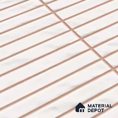 Subway Wall Tile TL 06524 Zuliya White 2 ft x 1 ft Ceramic Matte Finish - 8 mm | Suitable for Kitchen & Bathroom | Please Expect a Slight Variation of Pattern