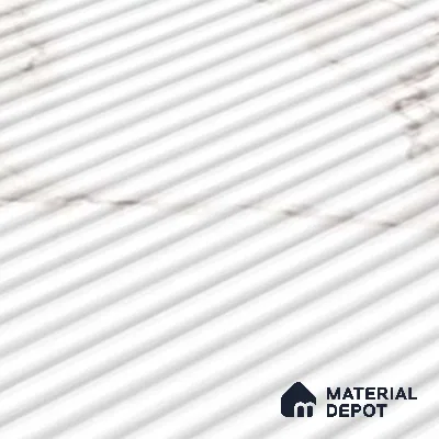 Highlighter Wall Tile TL 06545 Globe Matt White Small Liner 2 ft x 1 ft Ceramic Matte Finish - 8 mm | Suitable for Living Room, Kitchen & Bathroom (Sample)