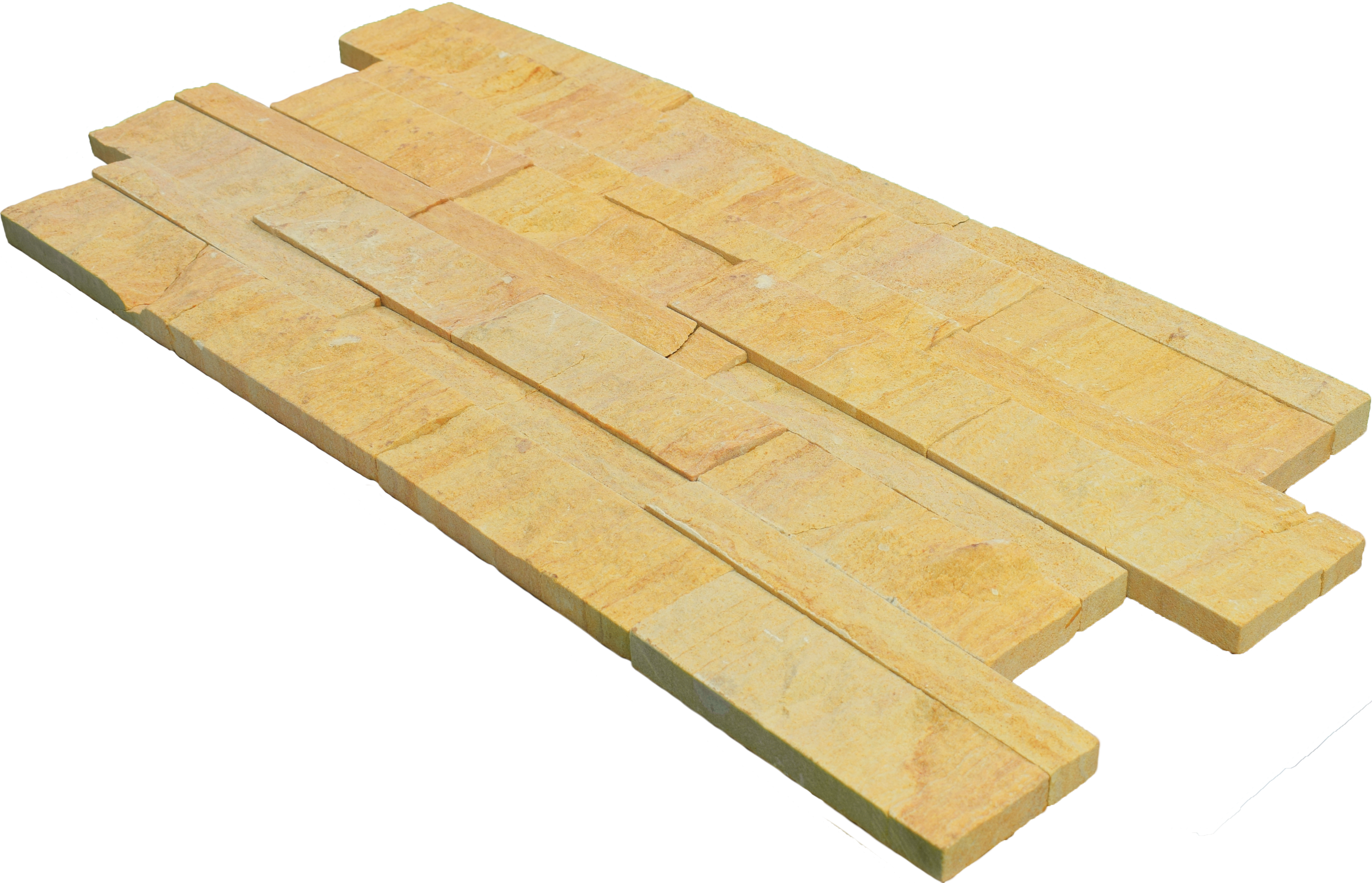 WL 00145 Wind Oak 600 x 150 mm Natural Stone Wall Cladding | Stone is a Natural Product, Please Expect Variation in Shades