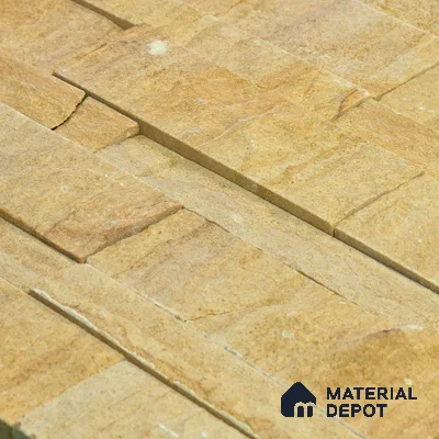 WL 00145 Wind Oak 600 x 150 mm Natural Stone Wall Cladding |  Stone is a Natural Product, Please Expect Variation in Shades