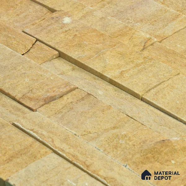 WL 00145 Wind Oak 600 x 150 mm Natural Stone Wall Cladding | Stone is a Natural Product, Please Expect Variation in Shades