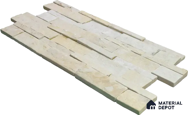 WL 00146 Wind Silver 600 x 150 mm Natural Stone Wall Cladding |  Stone is a Natural Product, Please Expect Variation in Shades