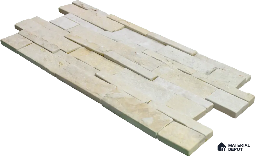 WL 00146 Wind Silver 600 x 150 mm Natural Stone Wall Cladding |  Stone is a Natural Product, Please Expect Variation in Shades