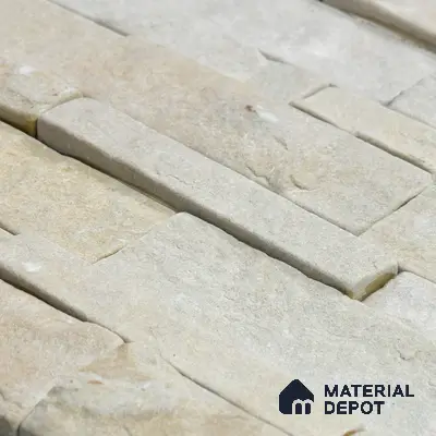 WL 00146 Wind Silver 600 x 150 mm Natural Stone Wall Cladding |  Stone is a Natural Product, Please Expect Variation in Shades