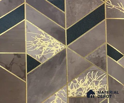 WK15-1501 | 10 Meter x 21 Inches Geometric Look Wallpaper - 57.41 Sq. Ft. | Minimum 15% wastage during installation