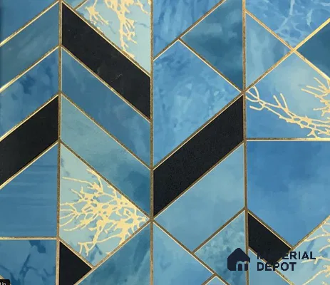 WK15-1505 | 10 Meter x 21 Inches Geometric Look Wallpaper - 57.41 Sq. Ft. | Minimum 15% wastage during installation