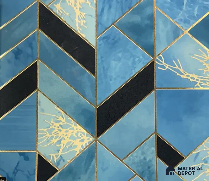 WK15-1505 | 10 Meter x 21 Inches Geometric Look Wallpaper - 57.41 Sq. Ft. | Minimum 15% wastage during installation