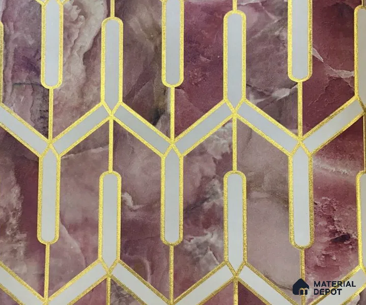 WK15-1510 | 10 Meter x 21 Inches Geometric Look Wallpaper - 57.41 Sq. Ft. | Minimum 15% wastage during installation