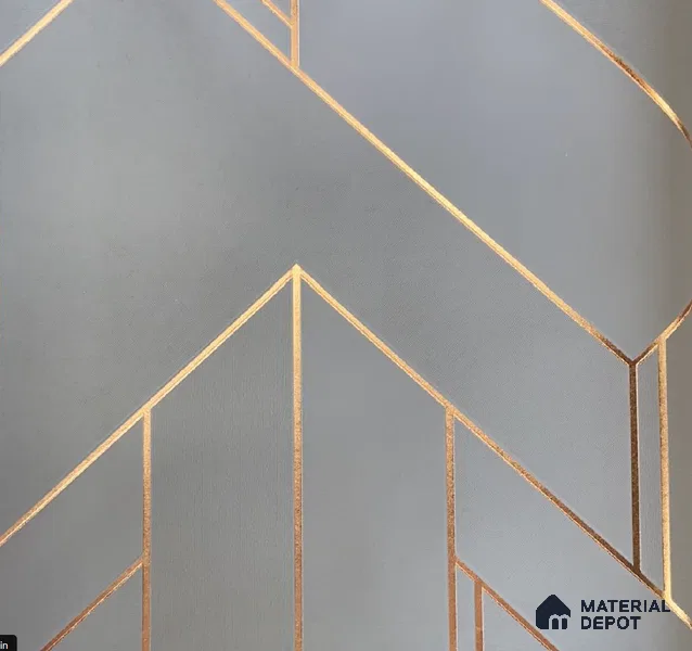 WK15-1520 | Grey Chevron Blocks Non Woven Textured Wallpaper - 10 Meter x 21 Inches, 57.41 Sq. Ft. (Min. 15% Wastage)