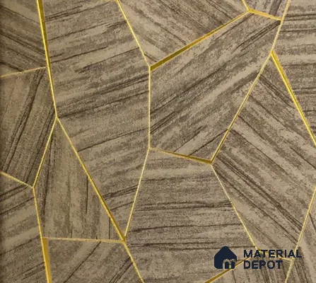 WK15-1525 | 10 Meter x 21 Inches Geometric Look Wallpaper - 57.41 Sq. Ft. | Minimum 15% wastage during installation