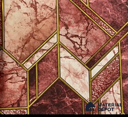 WK15-1537 | 10 Meter x 21 Inches Geometric Look Wallpaper - 57.41 Sq. Ft. | Minimum 15% wastage during installation