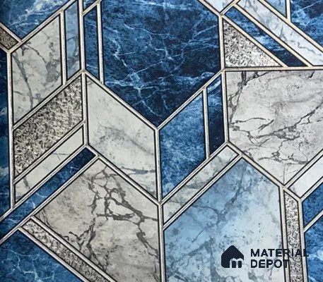 WK15-1539 | 10 Meter x 21 Inches Geometric Look Wallpaper - 57.41 Sq. Ft. | Minimum 15% wastage during installation