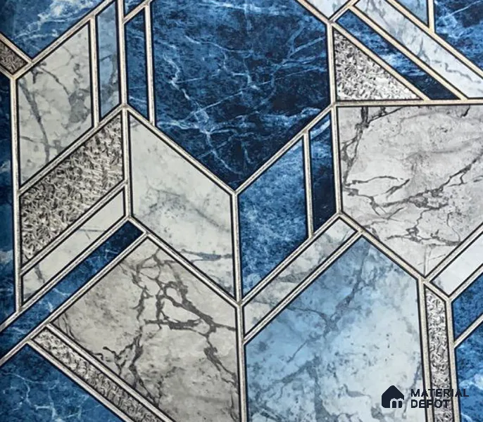 WK15-1539 | 10 Meter x 21 Inches Geometric Look Wallpaper - 57.41 Sq. Ft. | Minimum 15% wastage during installation