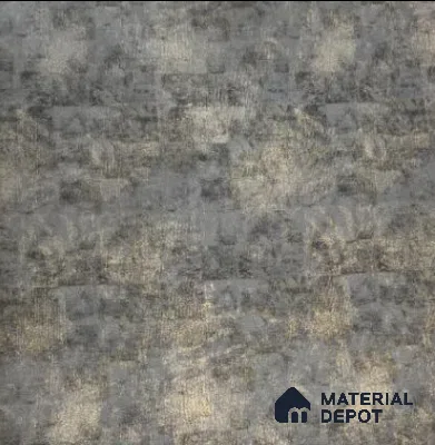 WK21-2103 | Grey & Gold Mottled Square Texture Patterned Wallpaper - 10 Meter x 21 Inches, 57.41 Sq. Ft.