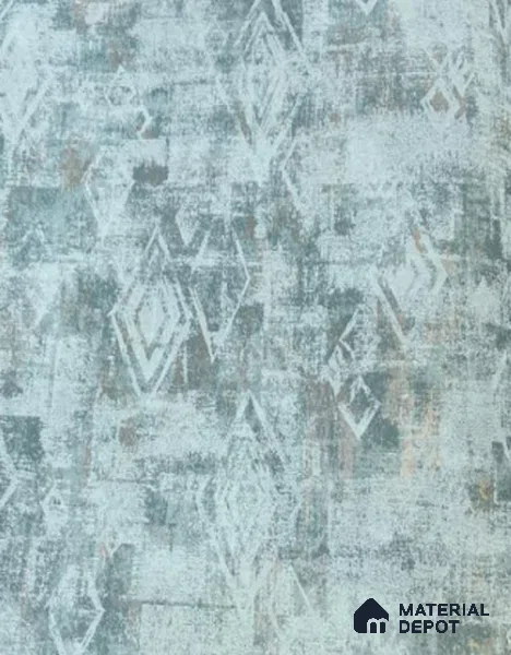 WK21-2146 | Teal Grey Weathered Diamond Texture Patterned Wallpaper - 10 Meter x 21 Inches, 57.41 Sq. Ft.
