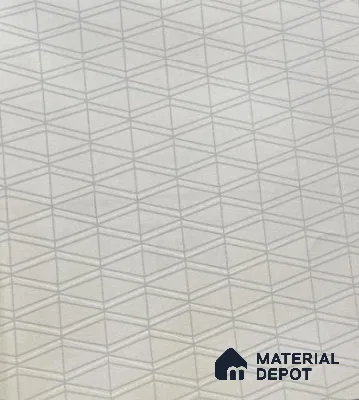 WK21-2155 | Pale Grey Diamond Grid Geometric Wallpaper - 10 Meter x 21 Inches, 57.41 Sq. Ft.