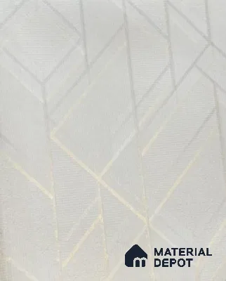 WK21-2157 | Pale Grey Gold Diamond Geometric Wallpaper - 10 Meter x 21 Inches, 57.41 Sq. Ft.