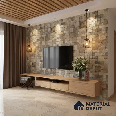 WL 00070 Marfil Beige 300 x 300 mm Natural Stone Wall Cladding |  Stone is a Natural Product, Please Expect Variation in Shades