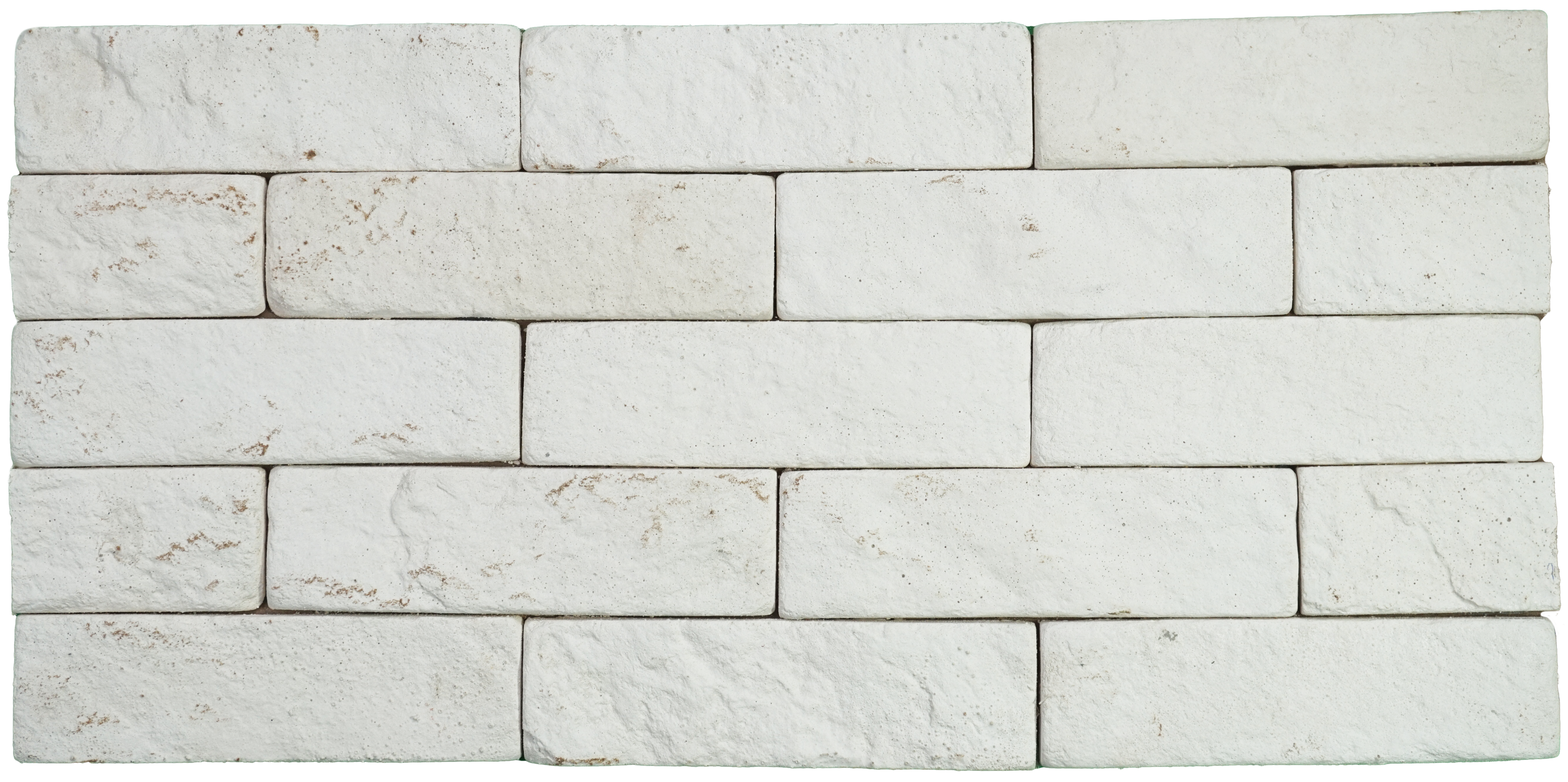 WL 00073 White Brick 63.5 x 229 mm Natural Stone Wall Cladding | Stone is a Natural Product, Please Expect Variation in Shades