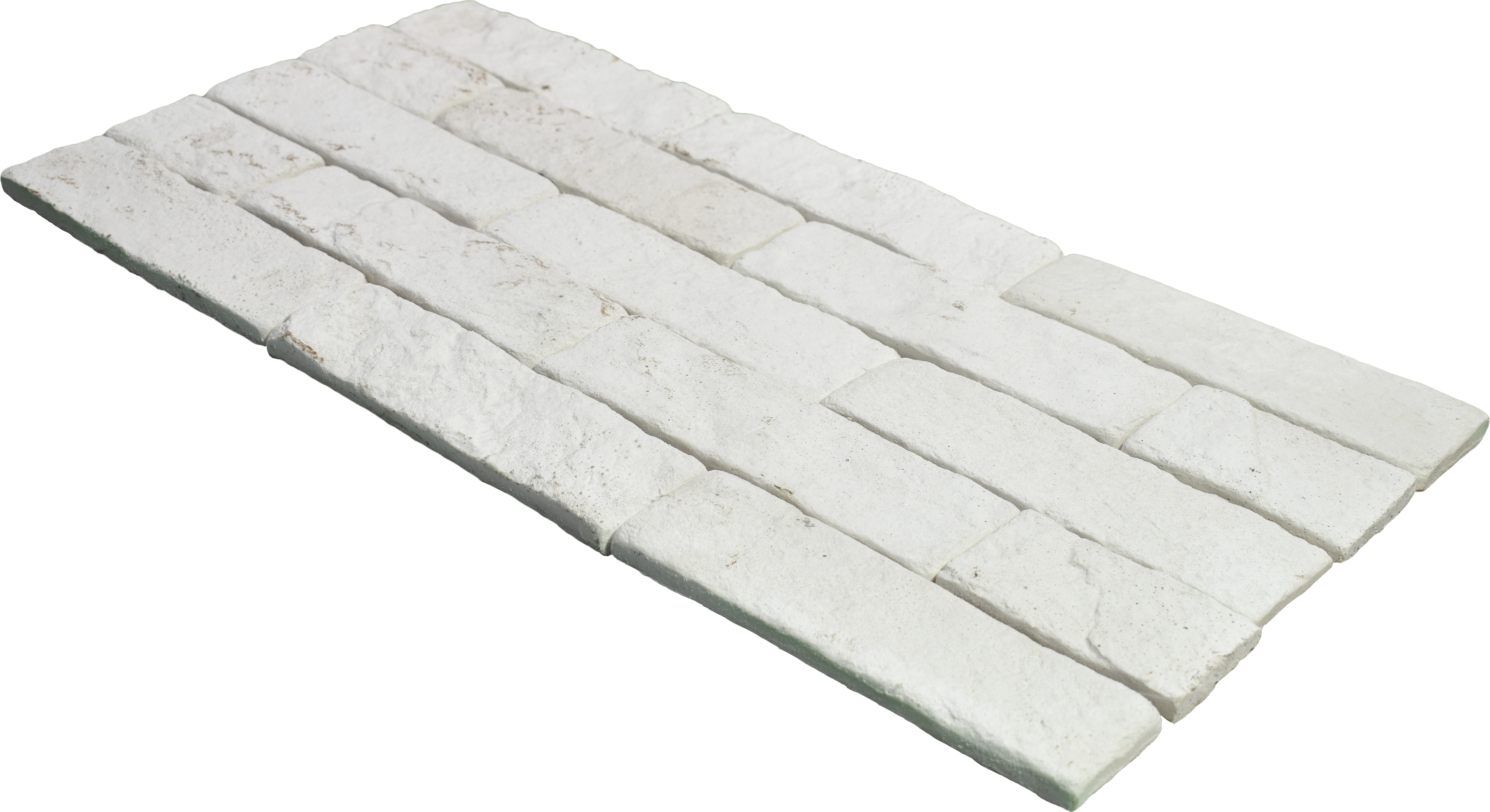 WL 00073 White Brick 63.5 x 229 mm Natural Stone Wall Cladding | Stone is a Natural Product, Please Expect Variation in Shades