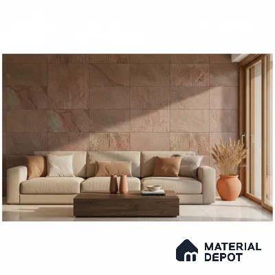 WL 00075 Antique Squares Cladding Natural Stone Wall Cladding | Contains Mixed Sizes of 300x300, 300x150, 150x150 mm | Stone is a Natural Product, Please Expect Variation in Shades