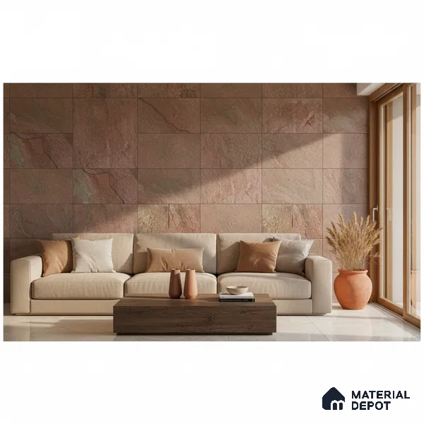WL 00075 Antique Squares Cladding Natural Stone Wall Cladding | Contains Mixed Sizes of 300x300, 300x150, 150x150 mm | Stone is a Natural Product, Please Expect Variation in Shades