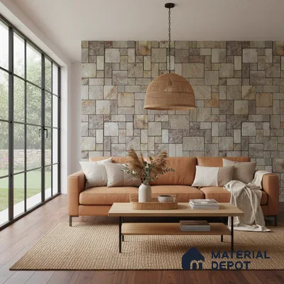 WL 00077 Autumn 300 x 300 mm Natural Stone Wall Cladding