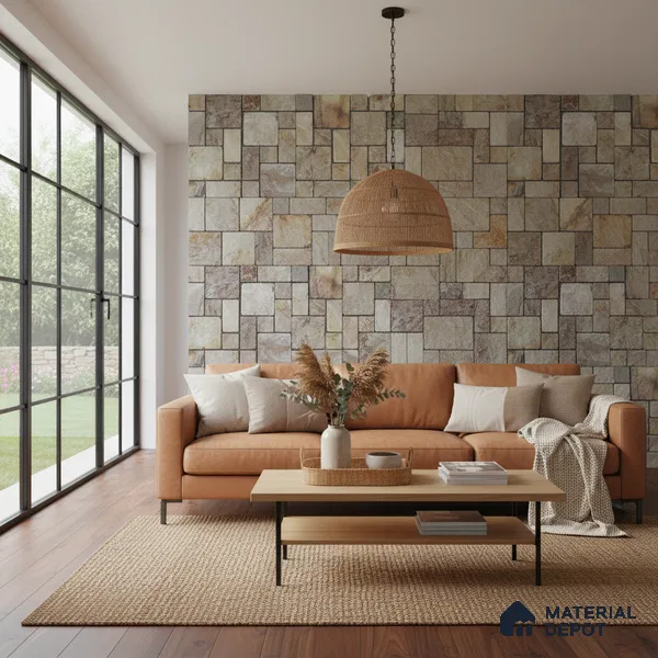 WL 00077 Autumn 300 x 300 mm Natural Stone Wall Cladding