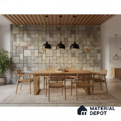 WL 00077 Autumn 300 x 300 mm Natural Stone Wall Cladding