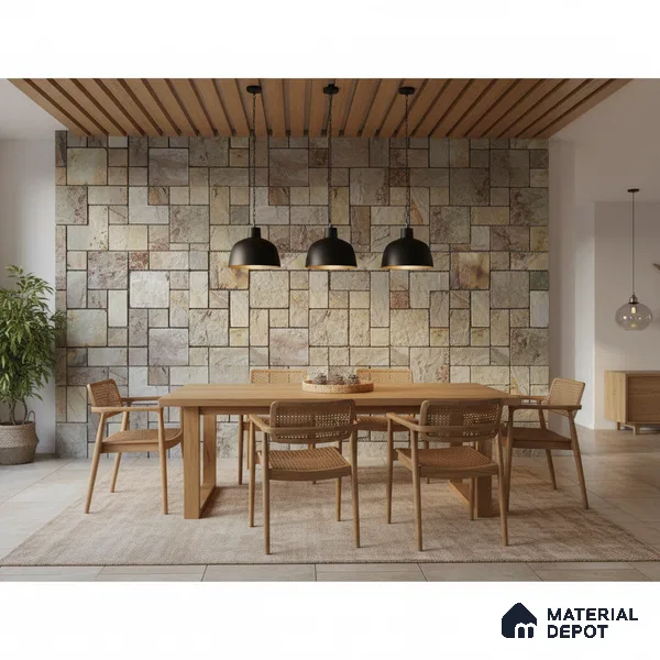 WL 00077 Autumn 300 x 300 mm Natural Stone Wall Cladding