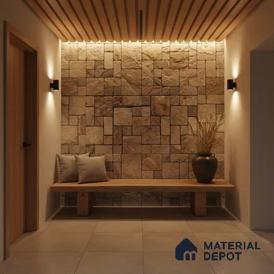 WL 00077 Autumn 300 x 300 mm Natural Stone Wall Cladding