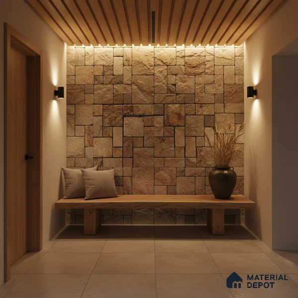 WL 00077 Autumn 300 x 300 mm Natural Stone Wall Cladding