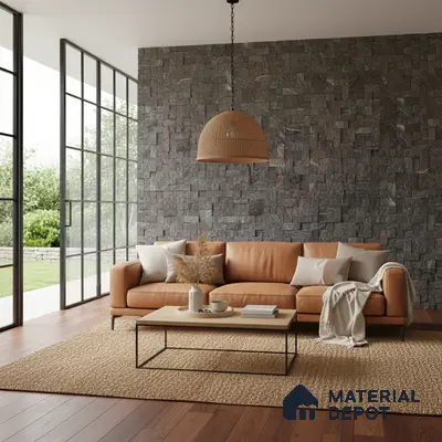 WL 00078 Amazon Green 300 x 300 mm Natural Stone Wall Cladding |  Stone is a Natural Product, Please Expect Variation in Shades
