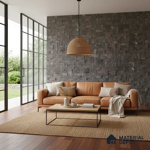 WL 00078 Amazon Green 300 x 300 mm Natural Stone Wall Cladding | Stone is a Natural Product, Please Expect Variation in Shades