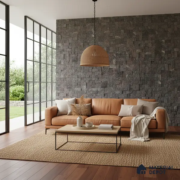 WL 00078 Amazon Green 300 x 300 mm Natural Stone Wall Cladding | Stone is a Natural Product, Please Expect Variation in Shades