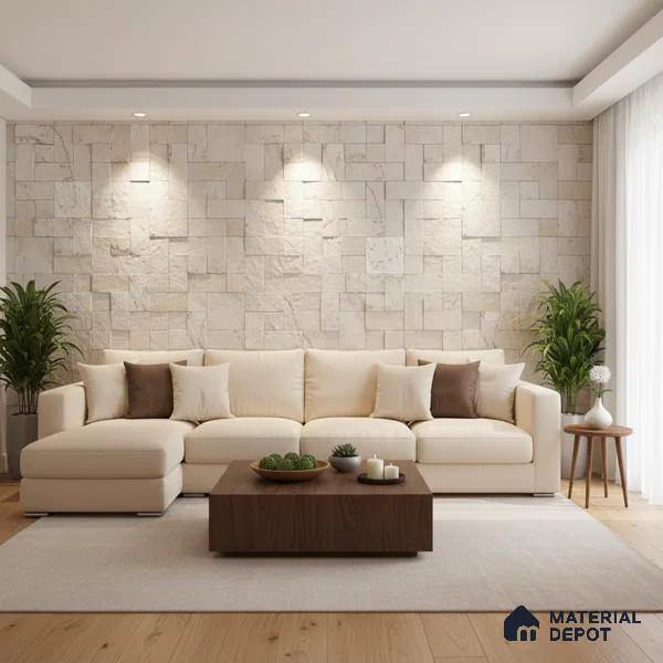WL 00081 Aspen 300 x 300 mm Natural Stone Wall Cladding | Stone is a Natural Product, Please Expect Variation in Shades
