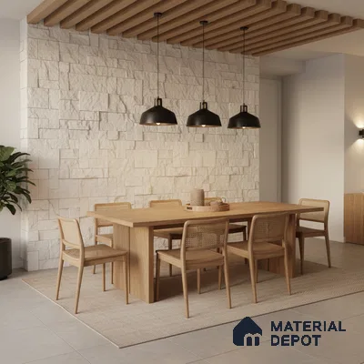 WL 00081 Aspen 300 x 300 mm Natural Stone Wall Cladding |  Stone is a Natural Product, Please Expect Variation in Shades