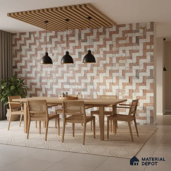 WL 00085 Bianco 300 x 300 mm Natural Stone Wall Cladding