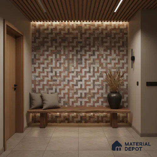 WL 00085 Bianco 300 x 300 mm Natural Stone Wall Cladding