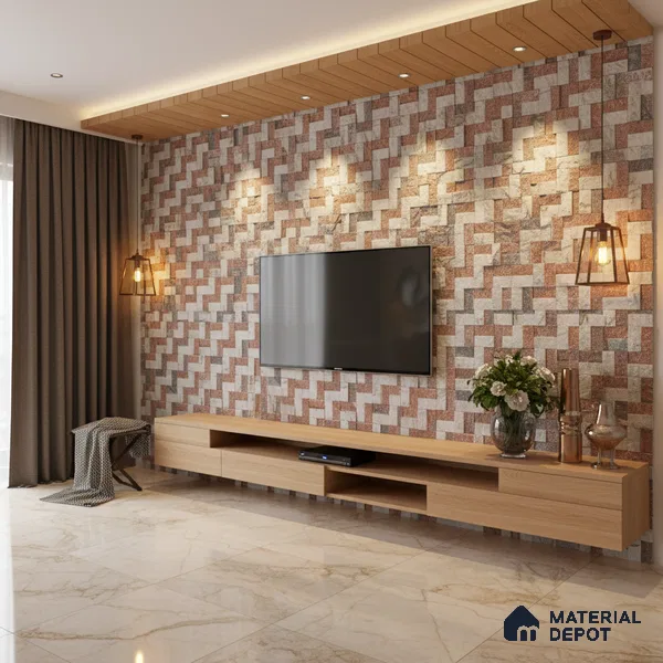 WL 00085 Bianco 300 x 300 mm Natural Stone Wall Cladding