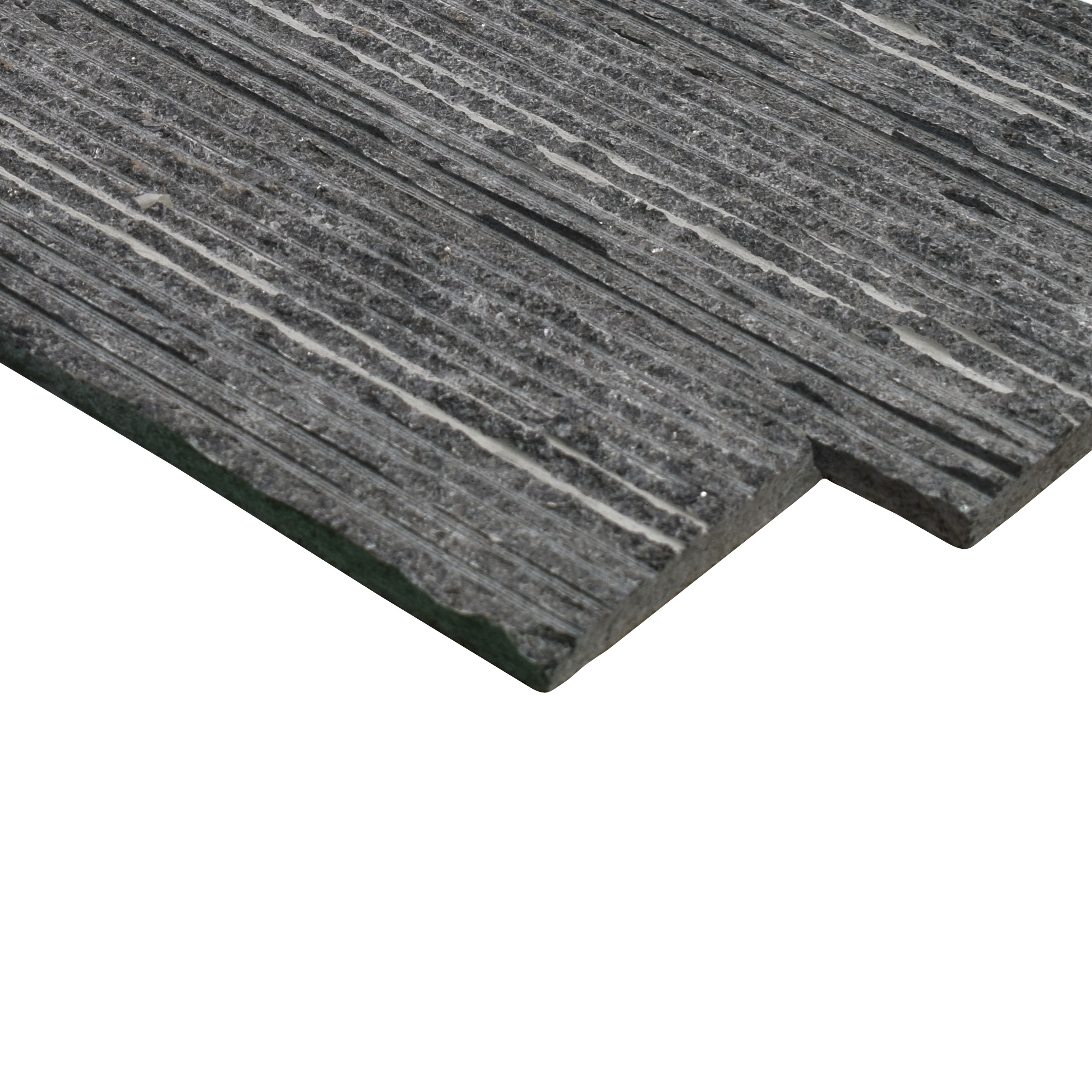 WL 00087 Carbon Black 100 x 300 mm Natural Stone Wall Cladding | 1 Sq. Ft. = 8 Pieces |  Stone is a Natural Product, Please Expect Variation in Shades