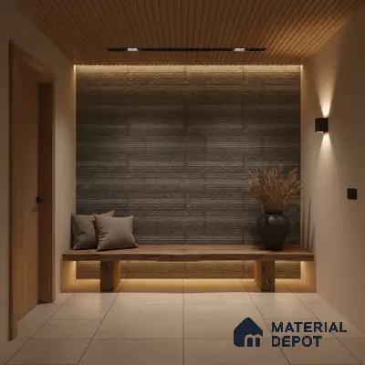 WL 00087 Carbon Black 100 x 300 mm Natural Stone Wall Cladding | 1 Sq. Ft. = 8 Pieces |  Stone is a Natural Product, Please Expect Variation in Shades