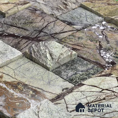WL 00090 Castel Rock 300 x 300 mm Natural Stone Wall Cladding |  Stone is a Natural Product, Please Expect Variation in Shades